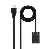 Nanocable Cable Conversor Hdmi A Vga, Hdmi/M-Vga/M 1.8m - Negro