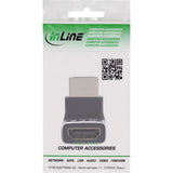 Inline® Hdmi Adapter, Hdmi A Plug / Socket, 90° Up, 8k Uhd