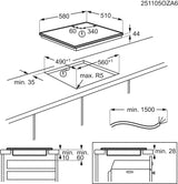 EAN 7333394049441 - Electrolux EIS62453IZ Negro Integrado 60 cm Con placa de inducción 4 zona(s) imagen 12