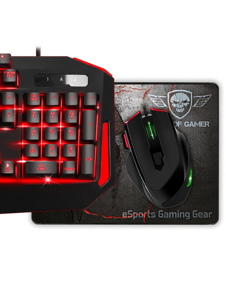 EAN 3700104435698 - Spirit of Gamer Pro MK3 teclado Ratón incluido Juego USB AZERTY Negro imagen 2