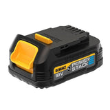 Batería Dewalt Powerstack Dcbp034g, 18volt 1.7ah Negra, Protección De La Carcasa Contra Productos Químicos, Ácidos Y Combustibles Dcbp034g-Xj