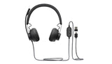 Auriculares Logitech Zone Wired Ms Teams Con Micrófono Usb Negros