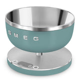 Smeg Ksc01egmww Báscula De Cocina Verde Claro, Acero Inoxidable Encimera Alrededor Báscula Electrónica De Cocina