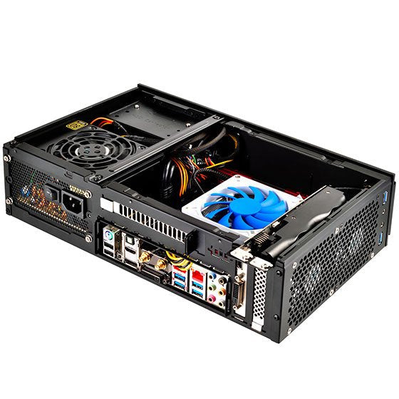Caja Pc Silverstone Sst-Ml06b-E Silent Milo Slim Htpc Mini-Itx, Negro