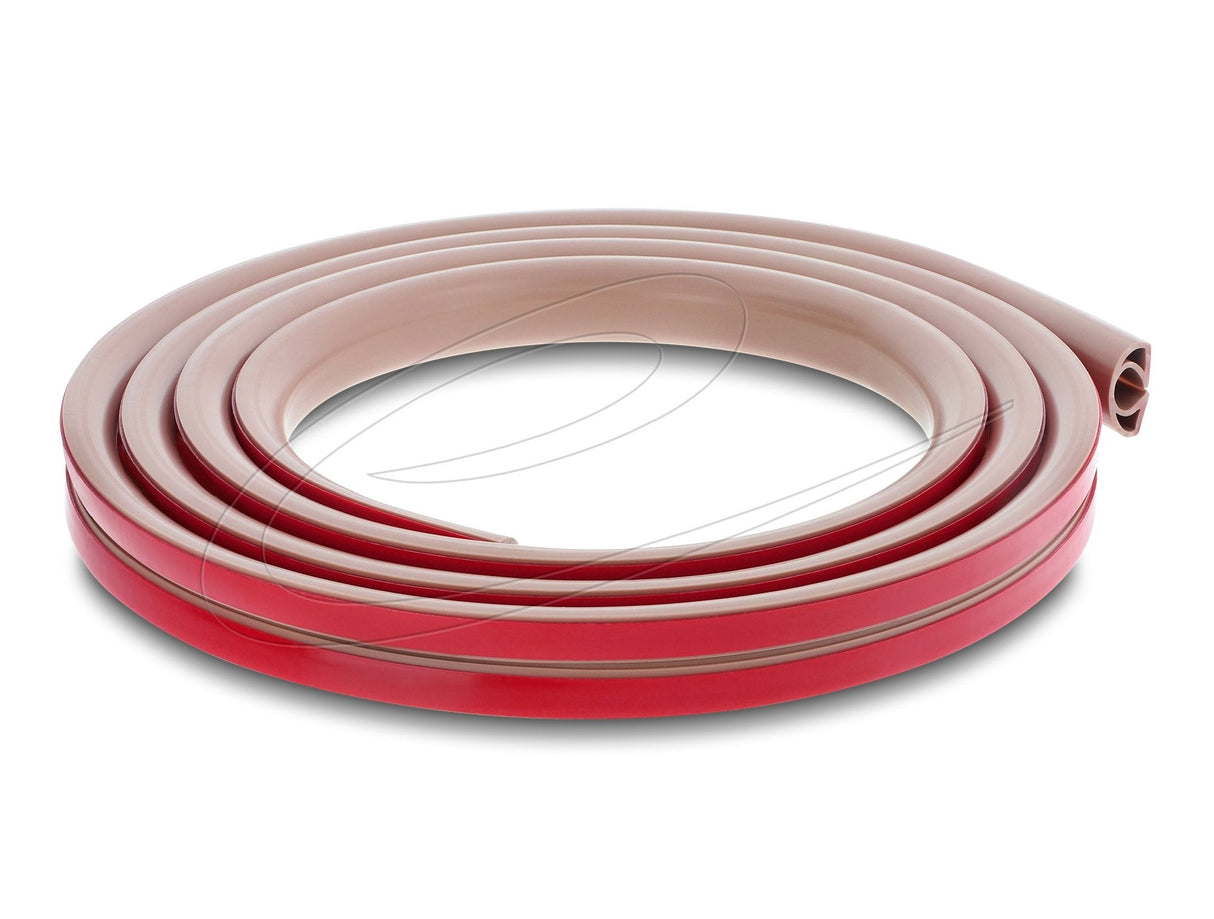 Delock Kabelkanal Pvc Flexibel 20 X 10 Mm - Länge 2 M Braun