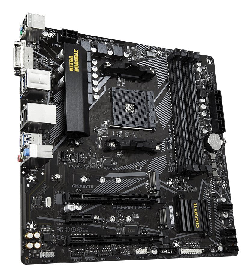EAN 0889523022917 - GIGABYTE B550M DS3H placa base AMD B550 Zócalo AM4 micro ATX imagen 3