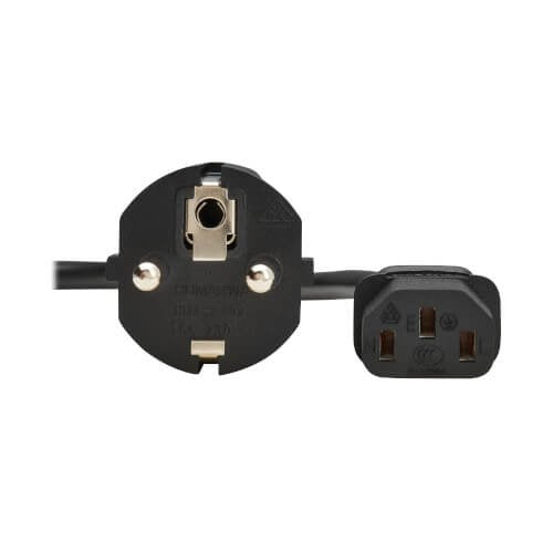 Eaton Tripplite Pdu Power Cord C13 To Schuko Cee 7/7 - 10a 250v H05vv-F 1m 3.28 Ft. Black