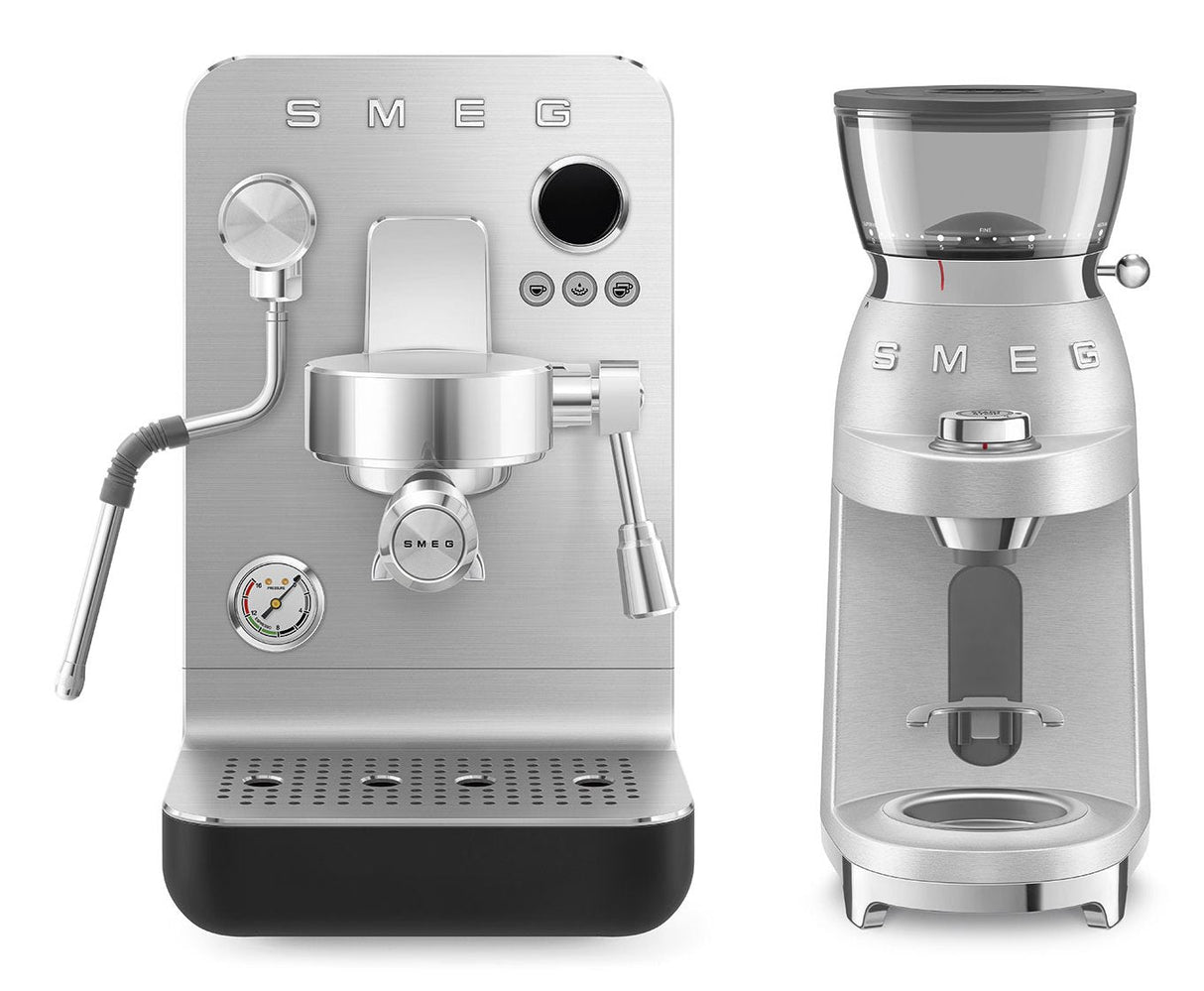 Smeg Espresso Coffee Machine Collection Black Emc02blmeu