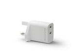 Dbramante1928 Re-Charge Adaptador De Corriente 25 Vatios 3 A 2 Conectores De Salida (Usb-C) Blanco Reino Unido