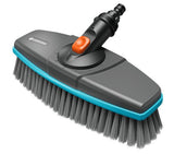 Gardena Cepillo Con Mango Cleansystem Suave, Cepillo Para Lavar Gris/Turquesa, Banda De Plástico Suave En Todo El Perímetro 18810-20