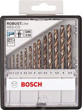 Bosch Juego De Brocas Para Metal Hss-Co Robust Line, 13 Piezas 2607019926