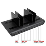 Lindy 10-Port Usb-Estación De Carga 240w, 8xusb-C Pd & 2x Usb-A