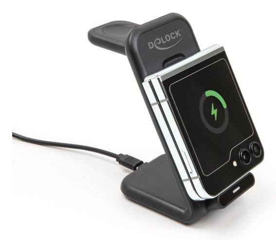 Wireless Charger 3 In 1 Mit 2 Ladespulen 5 W   5 W   15 W