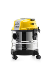 Aspiradora Multiusos Fachmann Eta421190000, 1200 W, Depósito De Polvo De 15 L, Acero Inoxidable Amarillo.