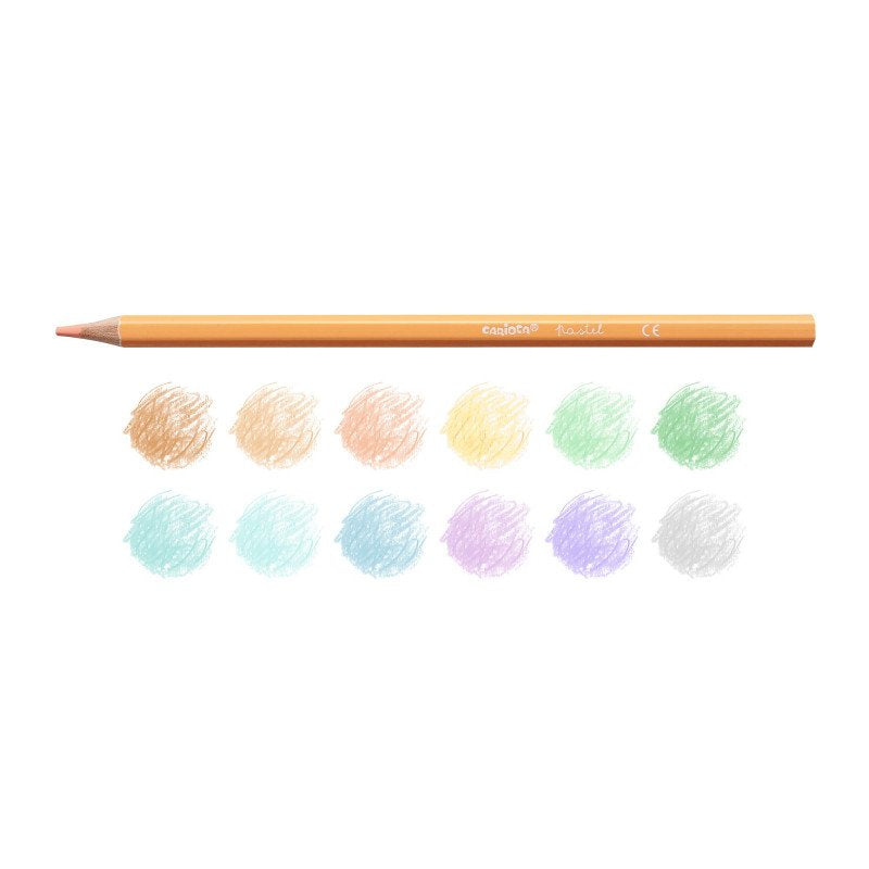 Carioca Lápices De Colores Pastel - Caja De 12