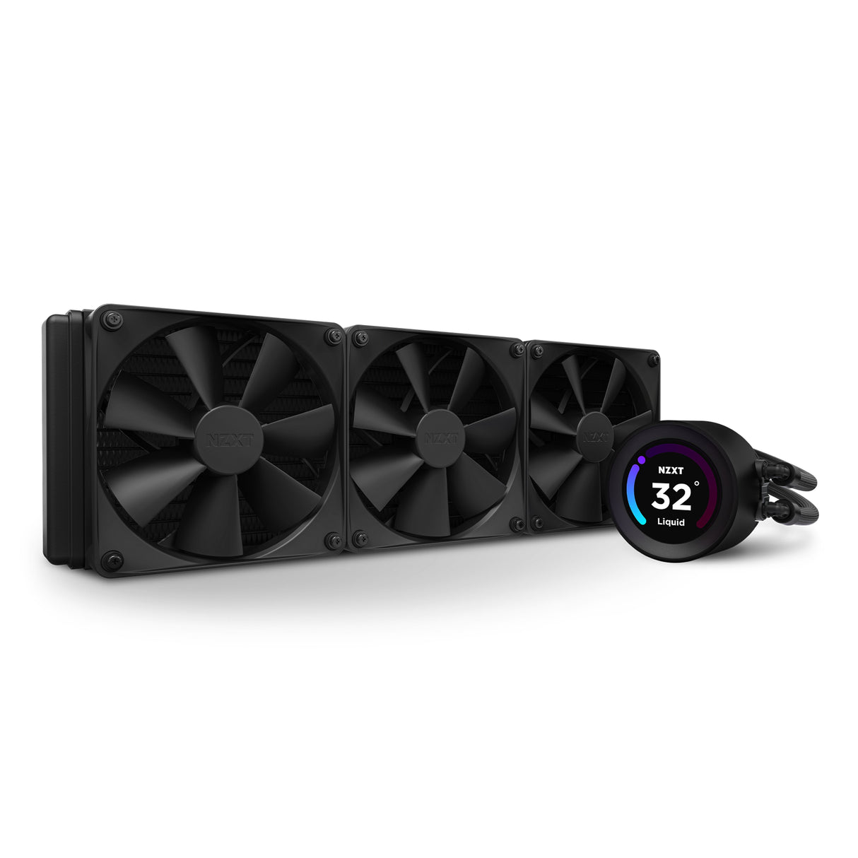 Refrigerador Liquido Cpu Nzxt Kraken Elite 360 3x120 Negro Per Display Lcd Plus