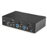 Startech.Com Switch Conmutador Kvm Displayport De 2 Puertos 4k 60hz Switch Kvm Displayport 1.2 Conmutador Kvm / Audio / Usb 2 X Kvm / Audio / Usb Sobremesa Conforme A La Taa