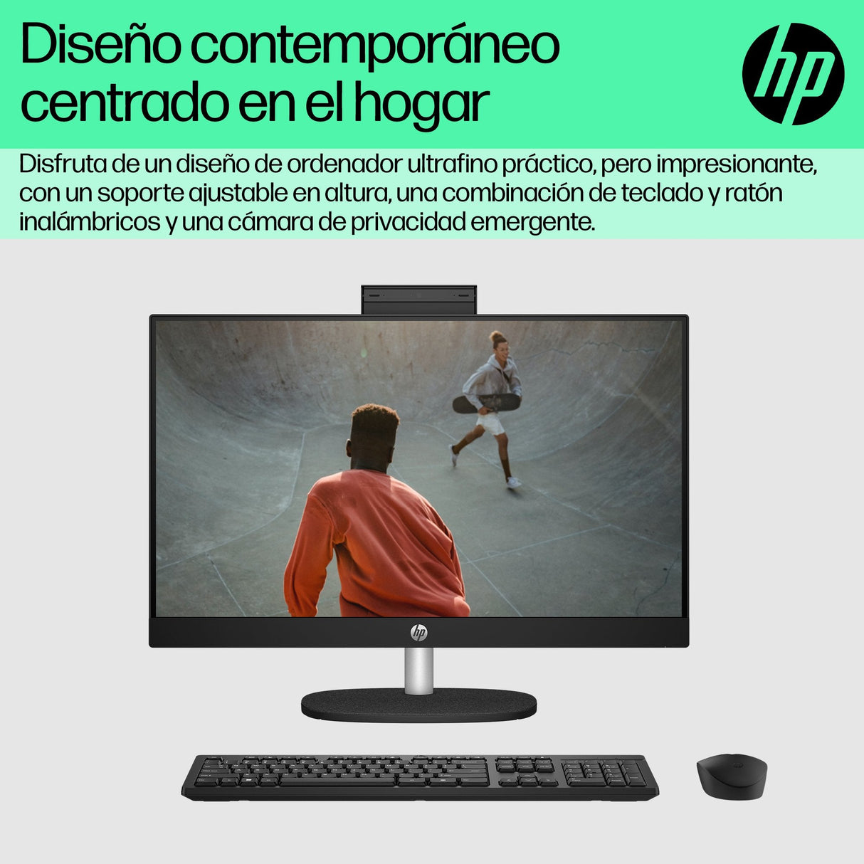 All In One Hp 24-Cr0161ns 23,8" Ryzen 5 7520u 16gb 512gb Ssd, Amd Radeon 610m, Sin Sistema Operativo, Blanco