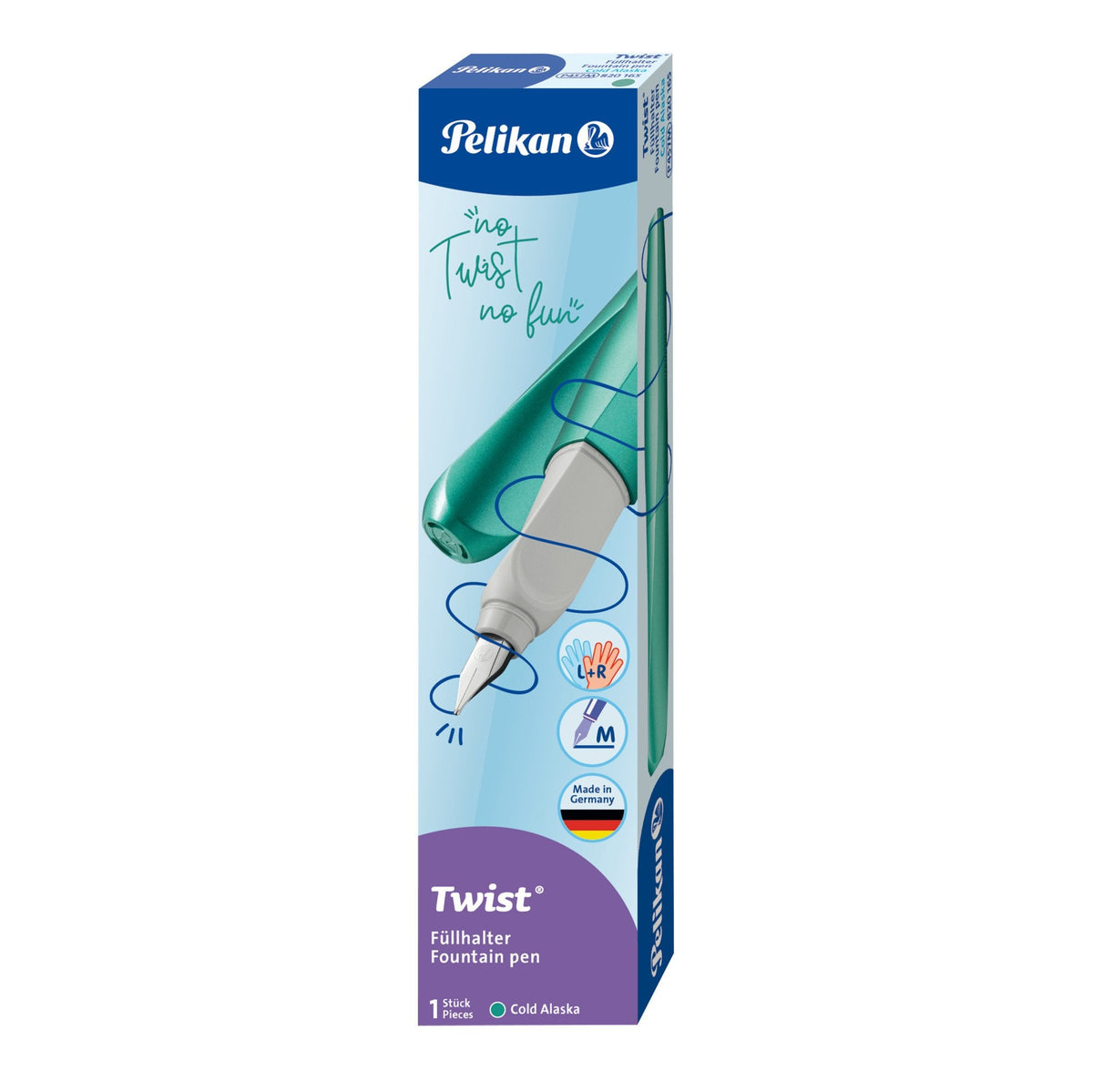 Pelikan Twist P457 Pluma Estilográfica Sistema De Carga Por Cartucho Turquesa 1 Pieza(S)