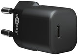 Cargador  30w Usb 1 Puert. Usb-C Negro Gan Pd Salida Lateral Tamaño Nano Goobay