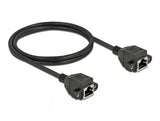Delock Netzwerk Verlängerungscable S Ftp Rj45 Buchse Zu Rj45 Buchse Cat.6a 1 M Schwarz
