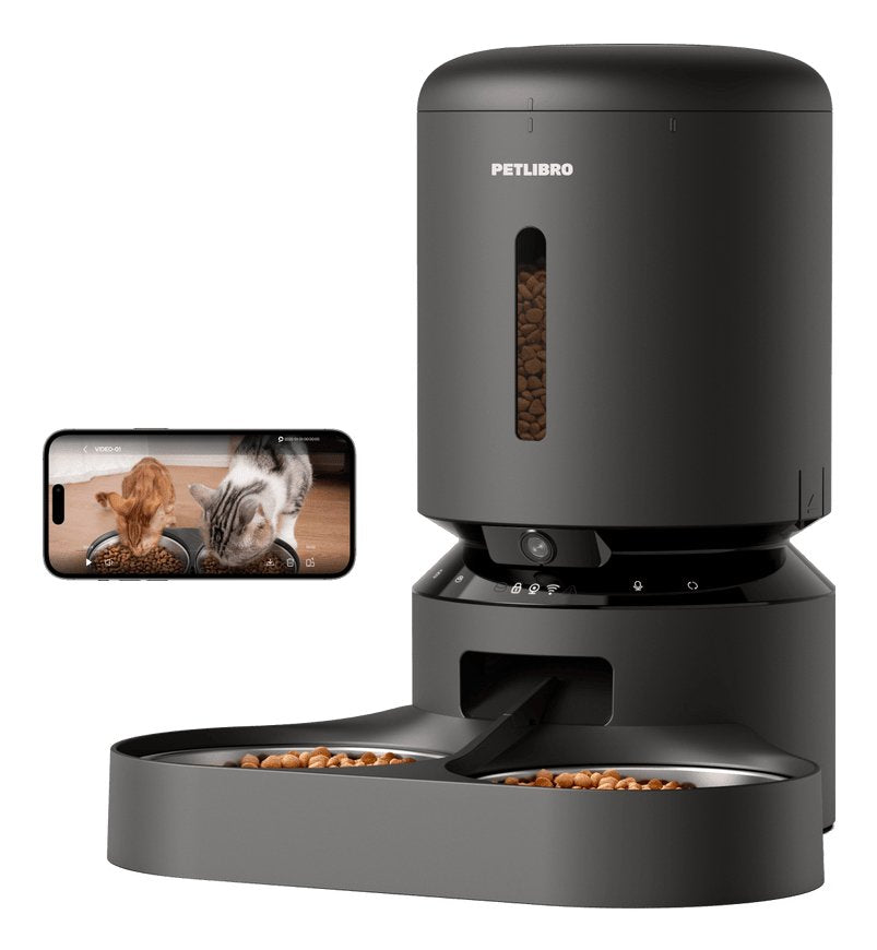 Petlibro Granary Camera Dual Food Tray Negro