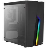 Caja Pc Aerocool Minitorre Bolt Mini Usb 3.0 / Usb 2.0 Audio/Microfono  Soporta Gpu Hasta 158mm Lateral Transparente Micro/Mini Itx