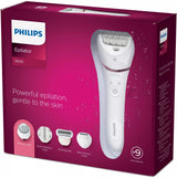 EAN 8710103935544 - Philips 8000 series BRE740/10 depiladora 32 pinzas Rosa, Blanco imagen 2