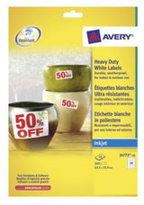 Avery Zweckform Resistente A La Intemperie Folienetiketten 63,5 X 33,9 Mm
