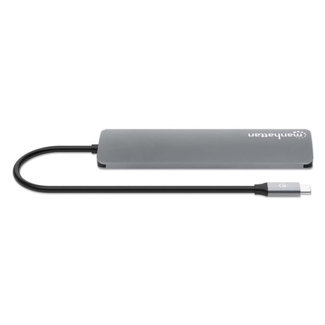 EAN 766623190442 - Manhattan 190442 base para portátil y replicador de puertos Alámbrico USB 3.2 Gen 1 (3.1 Gen 1) Type-C Gri imagen 6
