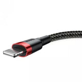 Cable Baseus Calklf-C19 (Lightning M - Usb 2.0 M; 2m; Black And Red Color)