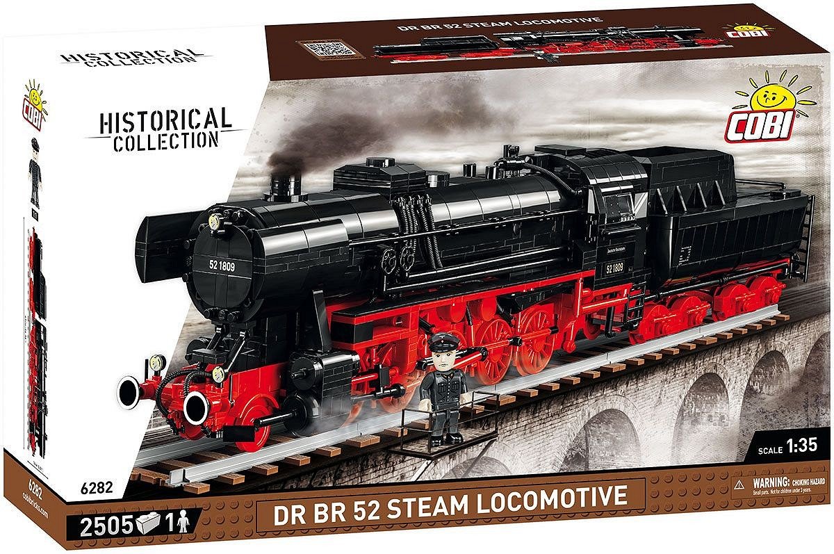 Locomotora De Vapor Cobi Dr Br Clase 52, Juguete De Construcción Escala 1:35
