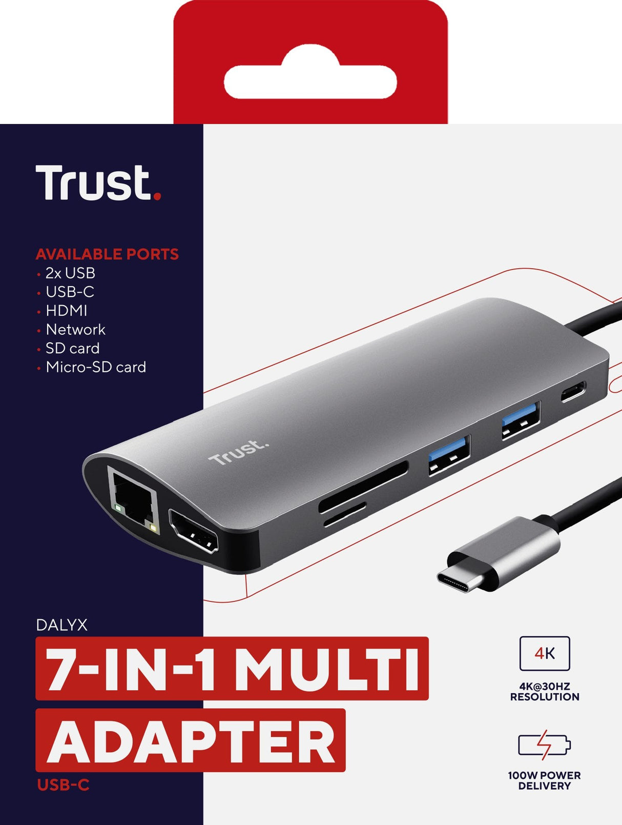 EAN 8713439237757 - Trust Dalyx tarjeta y adaptador de interfaz Interno HDMI, RJ-45, USB 3.2 Gen 1 (3.1 Gen 1) imagen 7