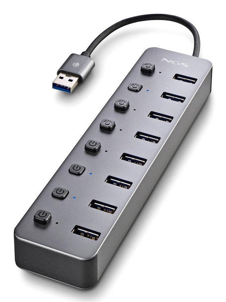 EAN 8435430624397 - NGS IHUB 8 USB 2.0 Type-A 5000 Mbit/s Negro imagen 1