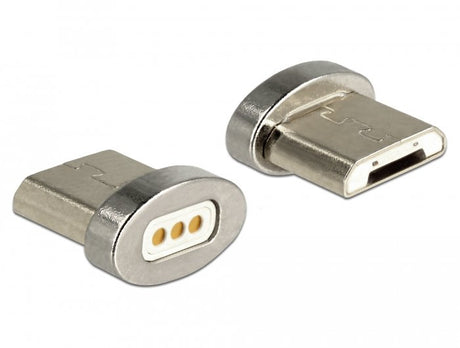 EAN 4043619659296 - DeLOCK 65929 cambiador de género para cable USB Type Micro-B magnet interface Plata imagen 1