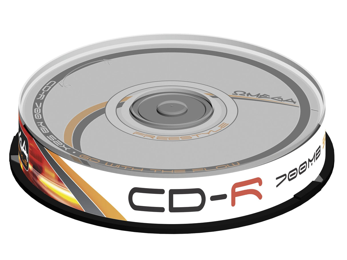Omega Freestyle Cd-R 700mb 52x Tarrina*10 Of10