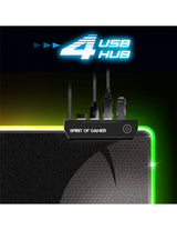 EAN 3700104455108 - Spirit of Gamer Darkskull Hub RGB - XXXL Alfombrilla de ratón para juegos Negro imagen 4