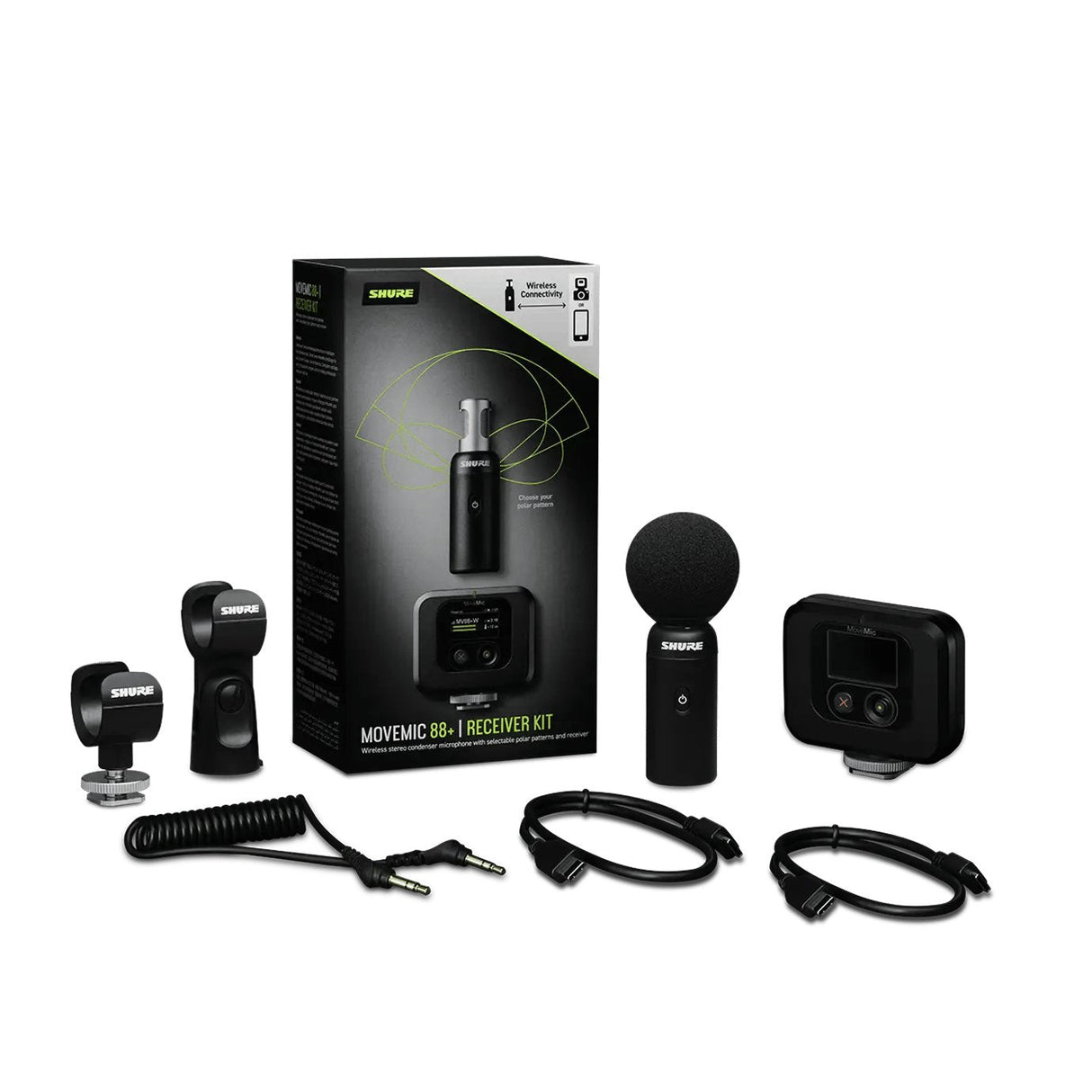 Shure Mv88+W-Kit-Z6 - Inalámbrico Mikrofon Stereo Z Odbiornikiem Nakamerowym