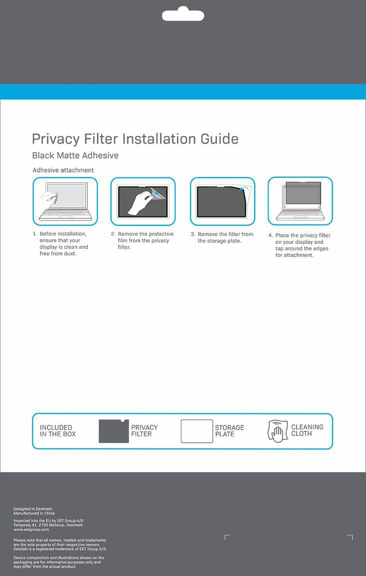 EAN 5706998845580 - eSTUFF GLBW13297218 filtro para monitor 33 cm (13") Portátil Filtro de privacidad para pantallas sin marc imagen 3