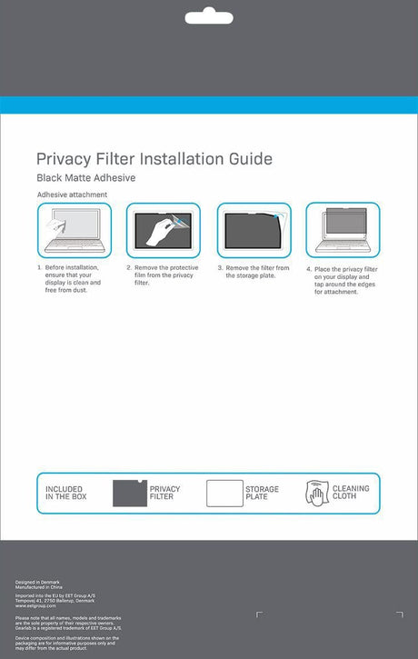 EAN 5706998902399 - eSTUFF GLBW09236166 filtro para monitor 24,6 cm (9.7") Tableta Filtro de privacidad para pantallas sin ma imagen 3
