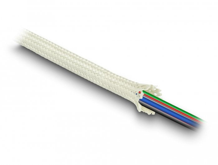 Geflechtschlauch Aus Nomex Fasern 2 M X 10 Mm Weiss
