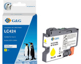 G&G Cartucho De Tinta Compatible Brother 424 Lc-424y Amarillo