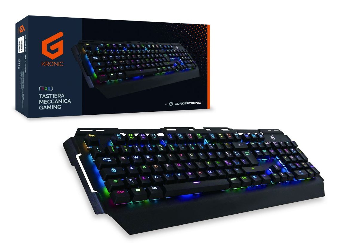 EAN 4015867209264 - Conceptronic KRONIC teclado Juego USB QWERTY Italiano Negro imagen 2