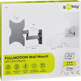 Soporte Tv/Mon Goobay Pared Negro Fullmotion S 23-42 Max Load 15kg Ranges S90º~I 10º
