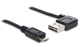 Delock Cable Easy-Usb 2.0-A Male Angled A Usb 2.0 Micro-B 2m
