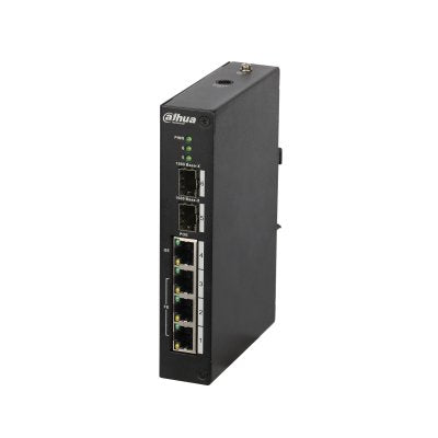 Dahua Pfs4206-4p-120 Switch Rango Temp Extendida Poe 3 Puertos 10/100 + 1 Puerto Gigabit + 2sfp 120w 802.3at Manejable Layer2