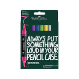 Faber-Castell Multimark Acrylic Pack Con 6 Rotuladores Acrilicos Doble Punta - Puntas Redondas De 1mm Y 3mm - Tinta