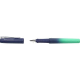 Faber-Castell Poly Ball Flow Edition Buzzing Blue Pluma Estilografica - Ancho Del Plumin Medio - Suave Al Tacto - Color