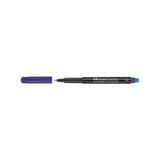Faber Castell Rotulador Permanente Multimark 1513 Punta Fina Azul -10 Unidades-