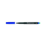 Faber Castell Rotulador Permanente Multimark Punta Media Azul -10 Unidades-